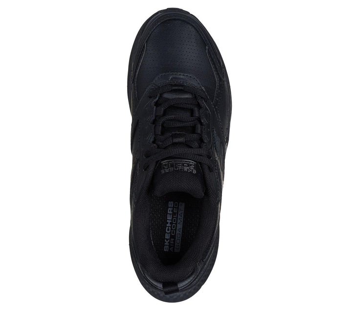 Women's Wide Fit Skechers 128613W Go Run Consistent 2.0 Sumpter Trail Trainers in Black - Image 1