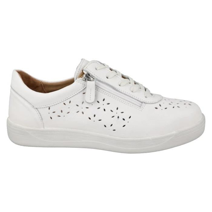 Women's Wide Fit DB Kaunas Shoes in Navy Leather - Image 11