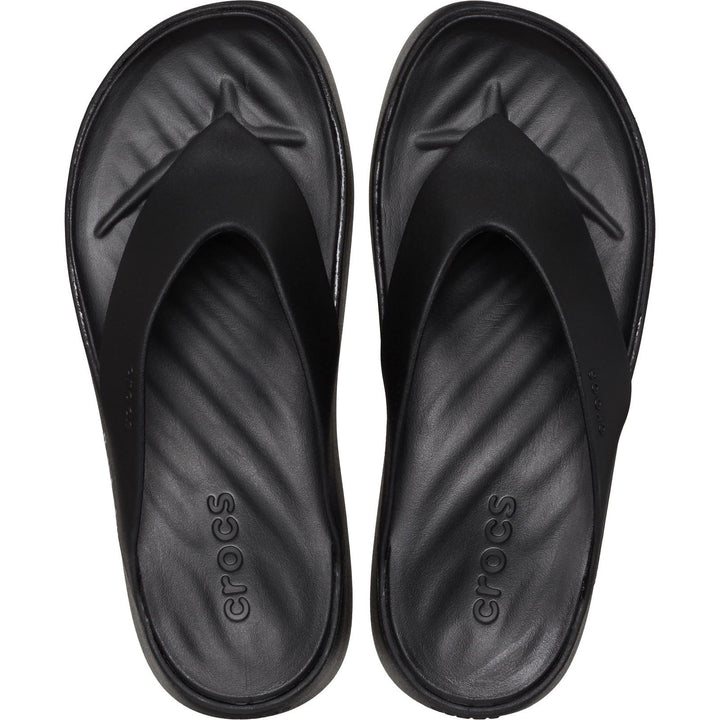 Women's Crocs 209410 Getaway Platform Flip Slippers in Black - Image 1