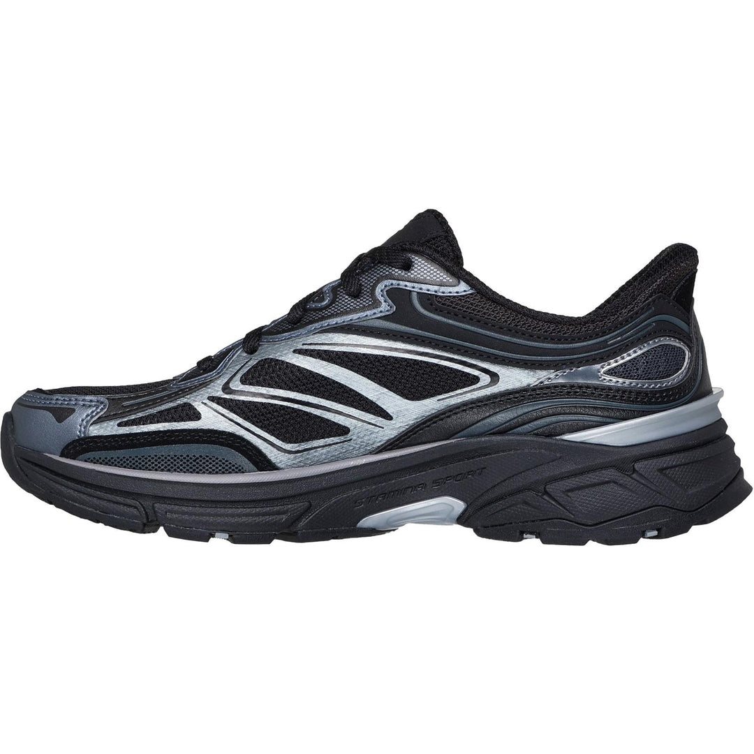 Women's Wide Fit Skechers 150710 Slip-ins Stamina Sport Trainers in Black - Image 4