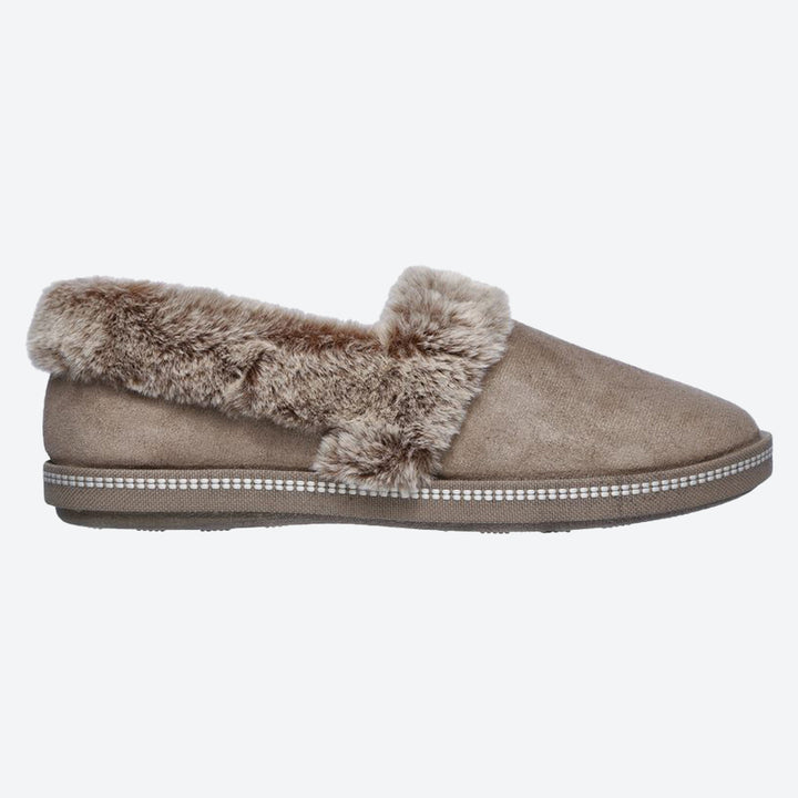 Women's Wide Fit Skechers 32777 Cozy Campfire Team Toasty Slippers in Black - Image 1