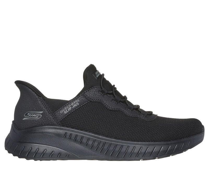 Women's Wide Fit Skechers 117500 Bobs Squad Chaos Daily Inspiration Trainer in Black - Image 2