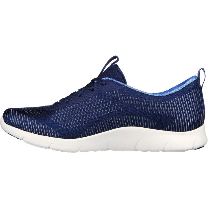 Women's Wide Fit Skechers 104390 Arch Fit Refine Classy Doll Trainers -Navy in Navy - Image 1
