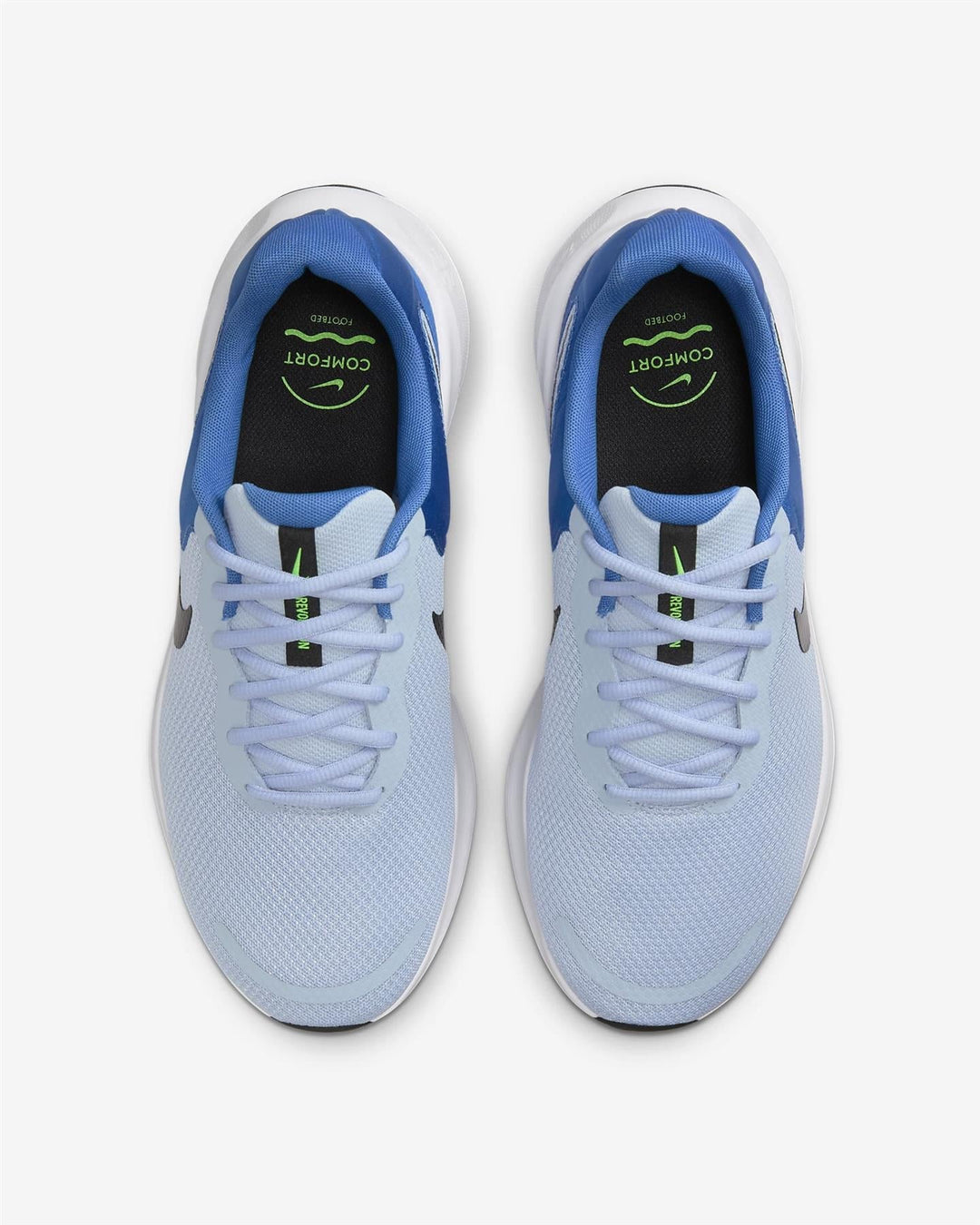 Women's Wide Fit Nike FB8501-402 Revolution 7 Running Trainers in Blue - Image 7