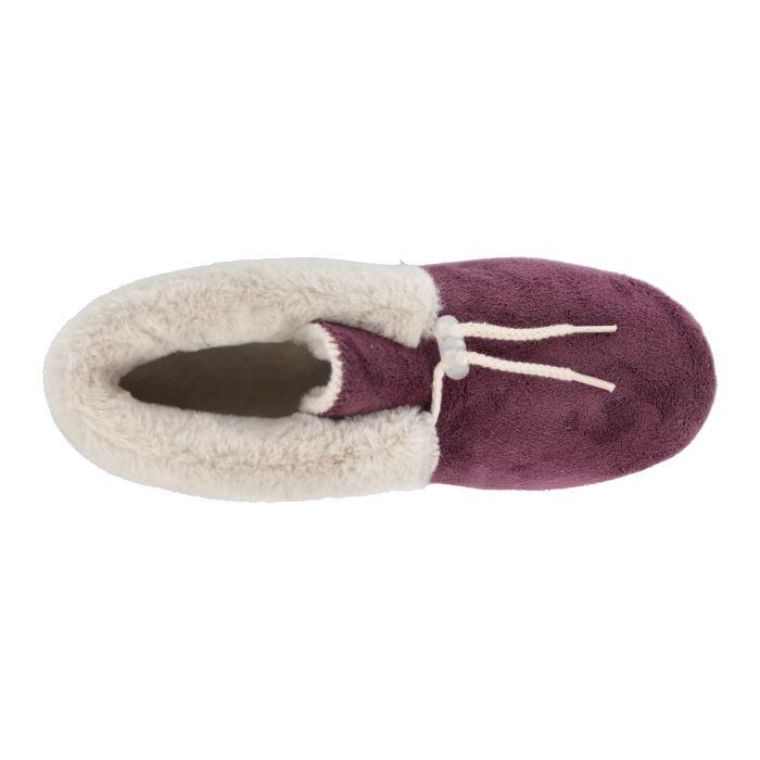 Women's Wide Fit DB Galilee Slippers in Navy Velour - Image 10