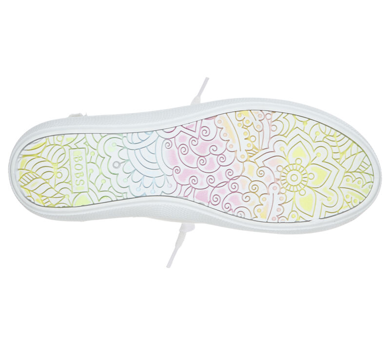 Women's Wide Fit Skechers Bobs 33492W Shoes in Black - Image 12