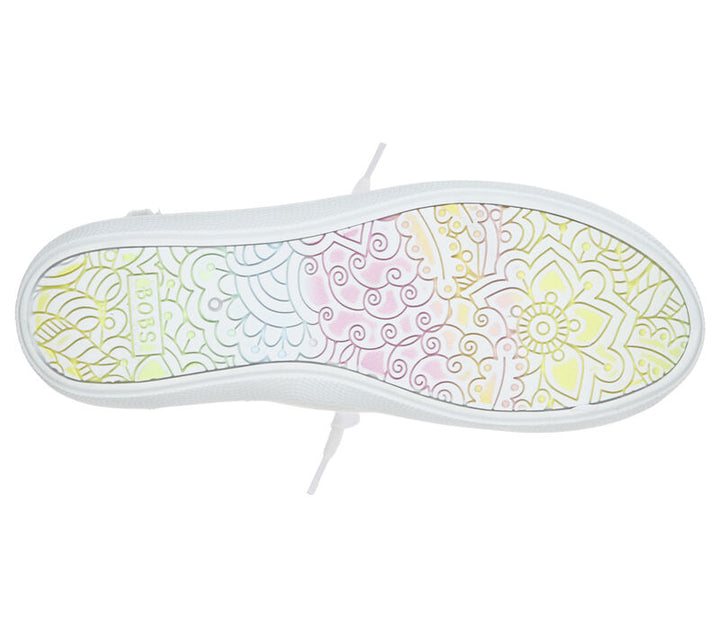 Women's Wide Fit Skechers Bobs 33492W Shoes in Black - Image 1