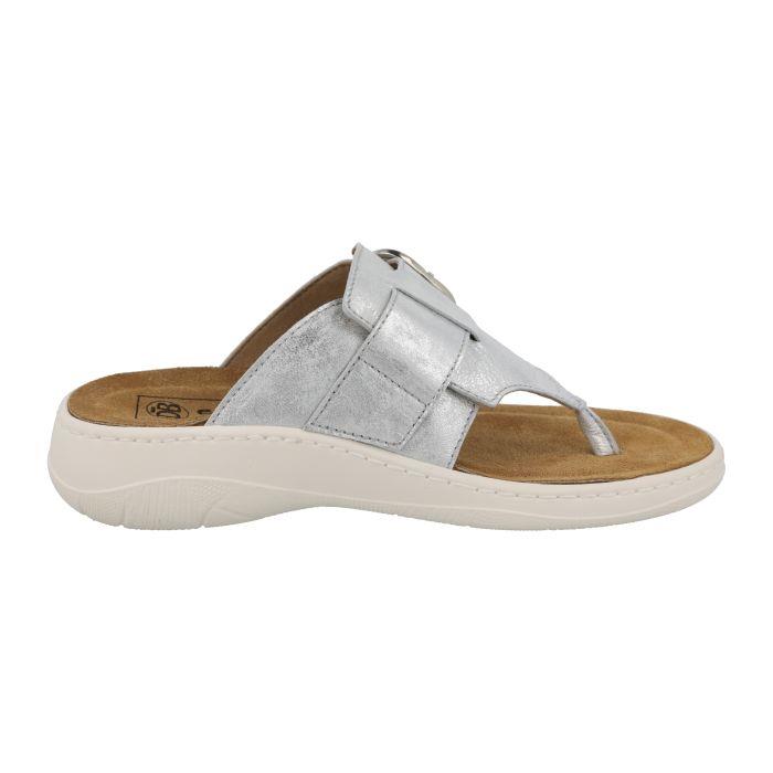 Women's Wide Fit DB Light Sandals in Mottled Taupe - Image 8