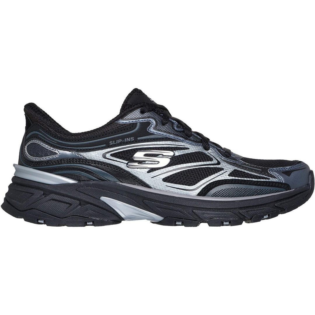 Women's Wide Fit Skechers 150710 Slip-ins Stamina Sport Trainers in Black - Image 2