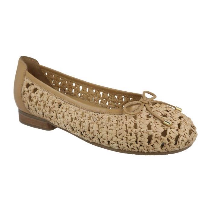 Women's Wide Fit DB Raffia Shoes in Black - Image 1