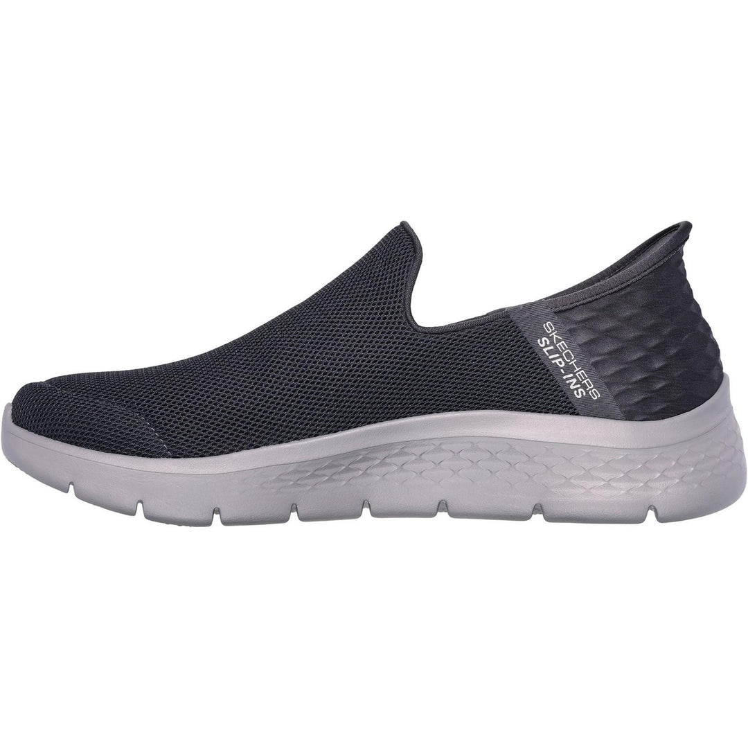 Men's Wide Fit Skechers 216491 Slip-ins Go Walk Flex Trainers in Black - Image 11