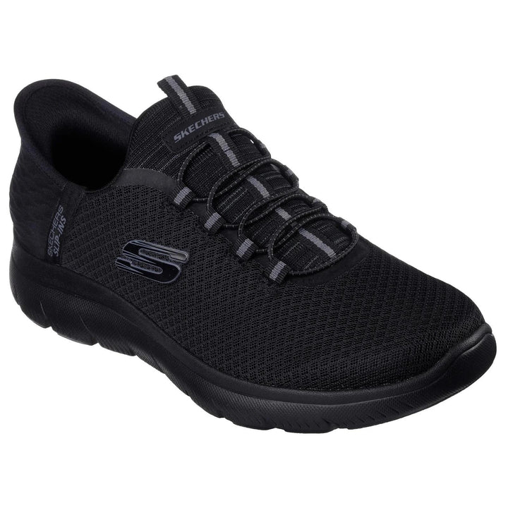 Men's Wide Fit Skechers Slip-ins 232457 High Range Summits Trainers -  Black in Black - Image 1