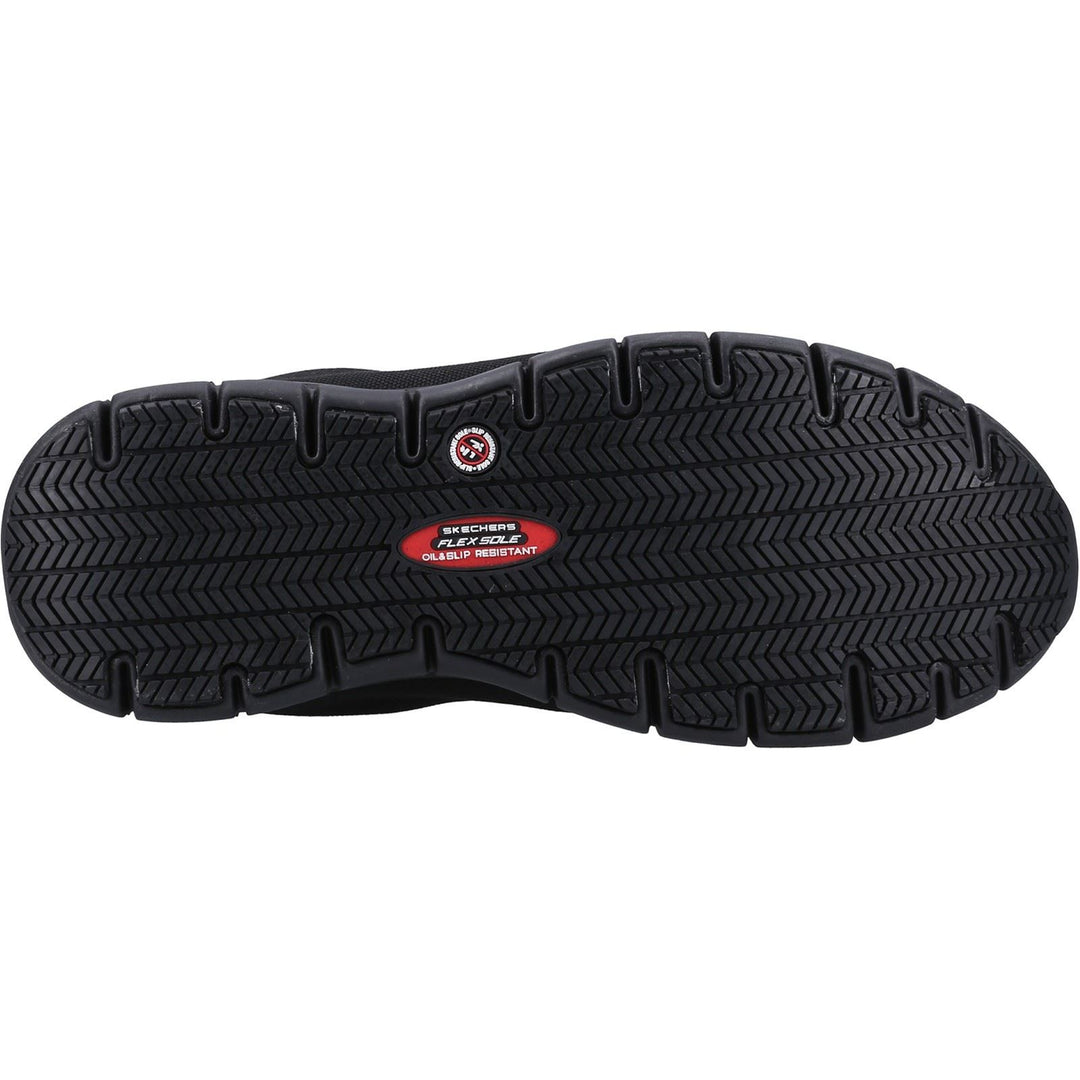 Women's Wide Fit Skechers 108041EC Sure Track Jixie Safety Trainers in Black - Image 8