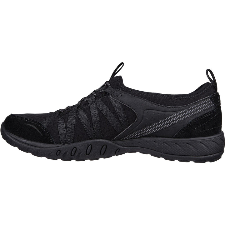 Women's Relaxed Fit Skechers 100561 Breathe Easy Rugged Shoes in Black - Image 1