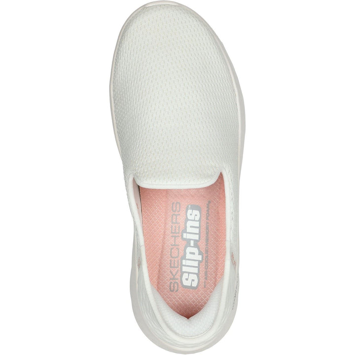 Women's Wide Fit Skechers 124963 Slip-ins Go Walk Flex Relish Trainers in Off White - Image 1