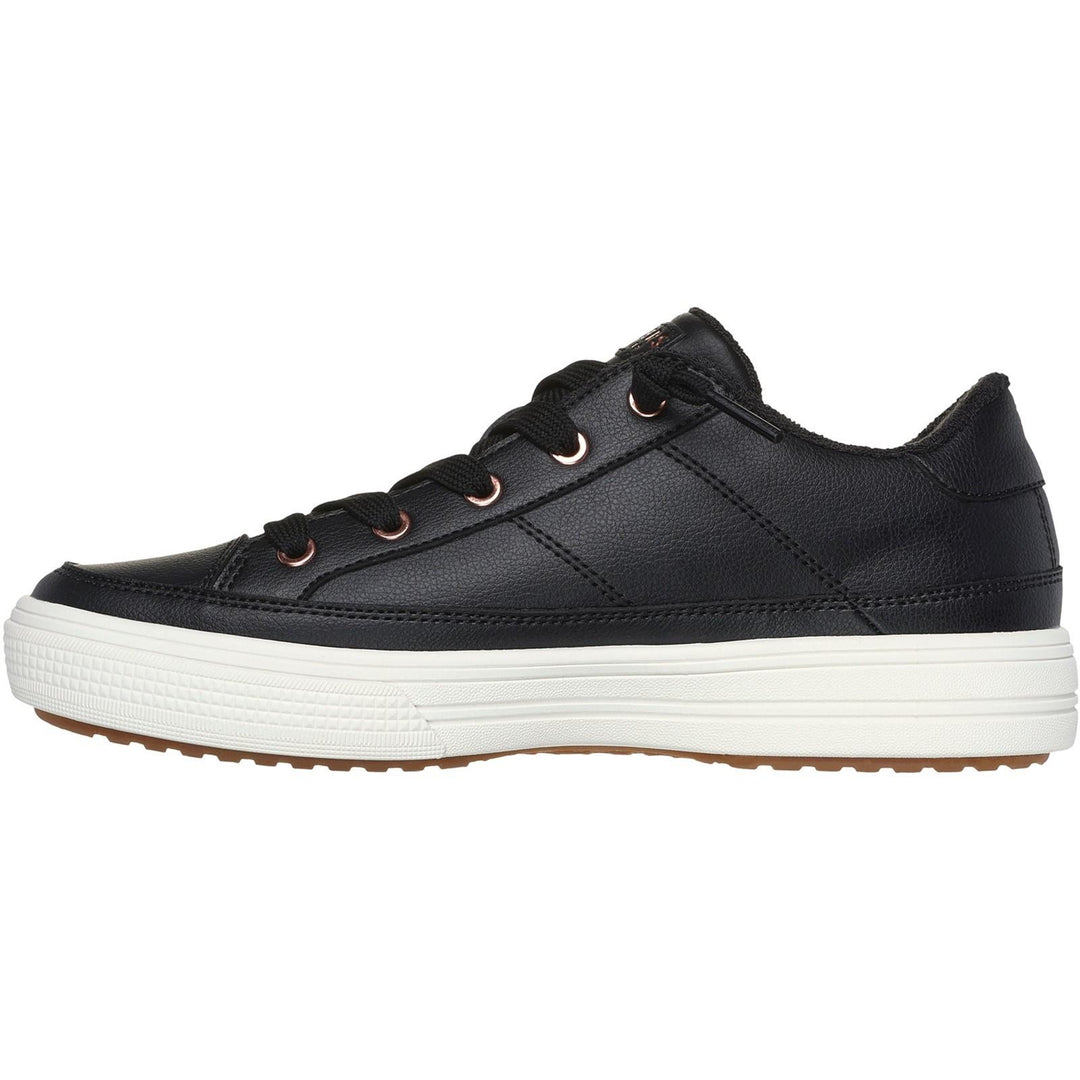 Women's Wide Fit Skechers 177189 Arch Fit Arcade On My Way Trainers in Black - Image 4