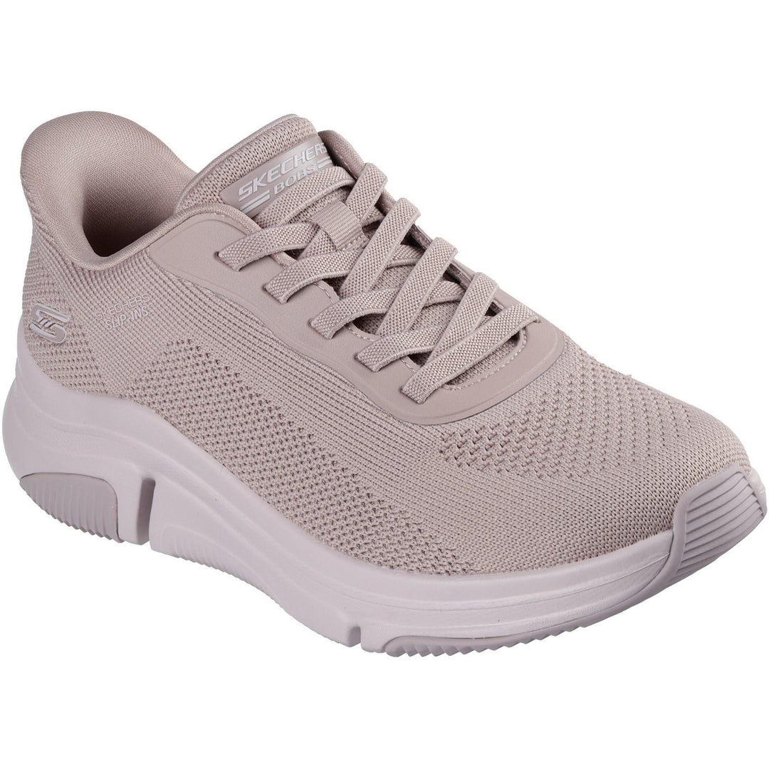 Women's Wide Fit Skechers 117587 Slip-ins Bobs Sport Sparrow Flex Trainers in Blush - Image 3