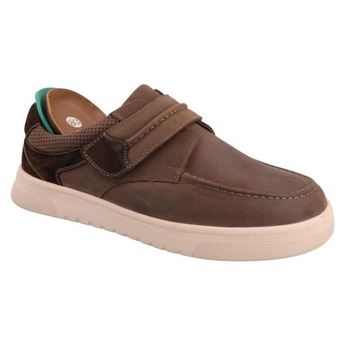 Men's Wide Fit DB Ethan Shoes in Denim Nubuck - Image 1