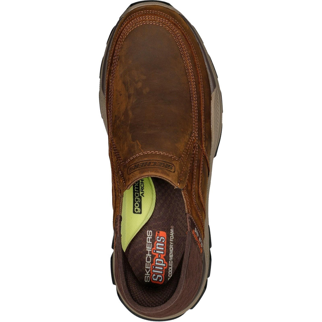 Men's Relaxed Fit Skechers 204810 Slip-ins Respected Elgin Trainers - EXCLUSIVE in Brown - Image 5