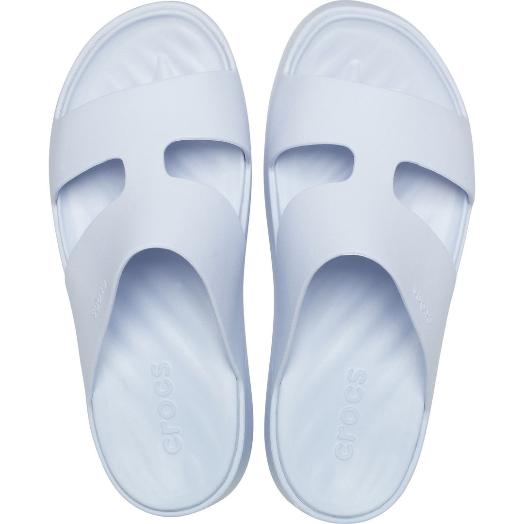 Women's Crocs 209409 Getaway Platform H-Strap Slippers in Latte - Image 22