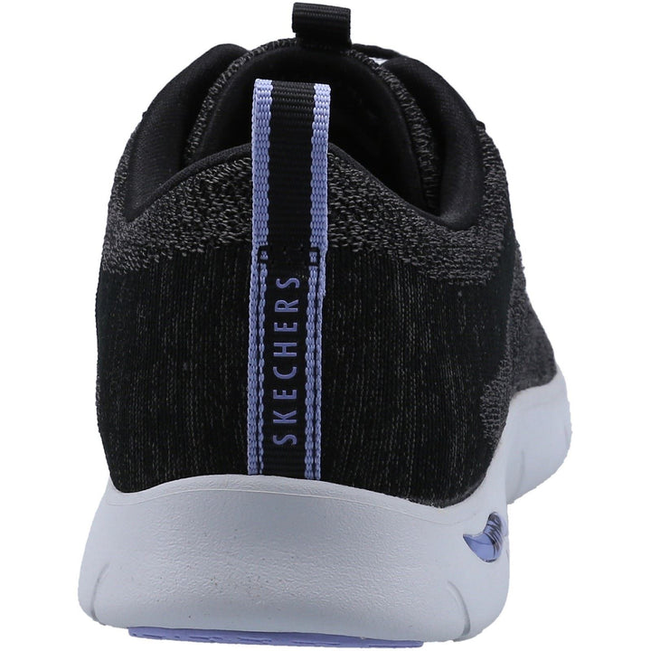 Women's Wide Fit Skechers 104272 Arch Fit Refine Trainers - Black/White in Black/White - Image 1