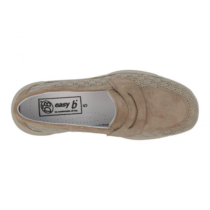 Women's Wide Fit DB Crane Shoes in Beige - Image 5
