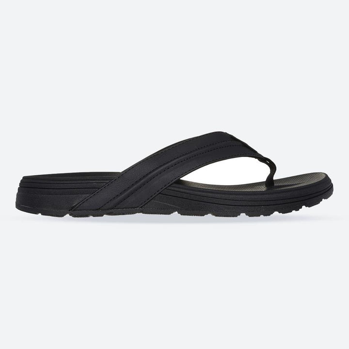 Men's Wide Fit Skechers 205111 Patino Marlee Slippers in Black - Image 1