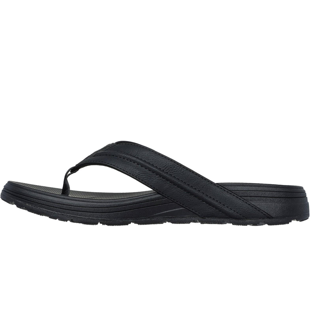 Men's Wide Fit Skechers 205111 Patino Marlee Slippers in Black - Image 4
