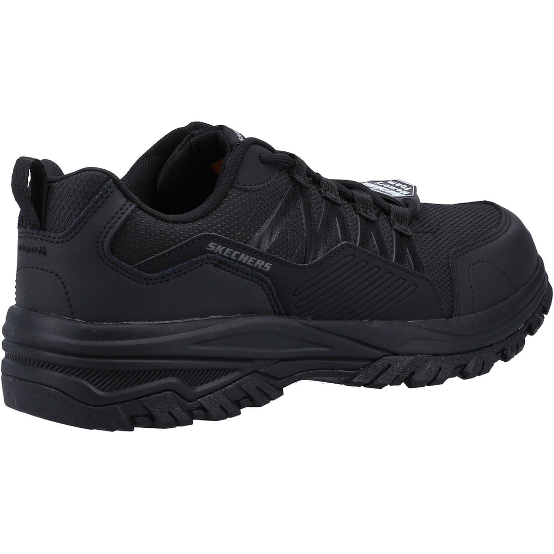 Men's Wide Fit Skechers 200000EC Fannter Occupational Trainers in Black - Image 4