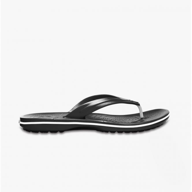 Mens Crocs 11033 Crocband Flip Flops in Black - Image 2