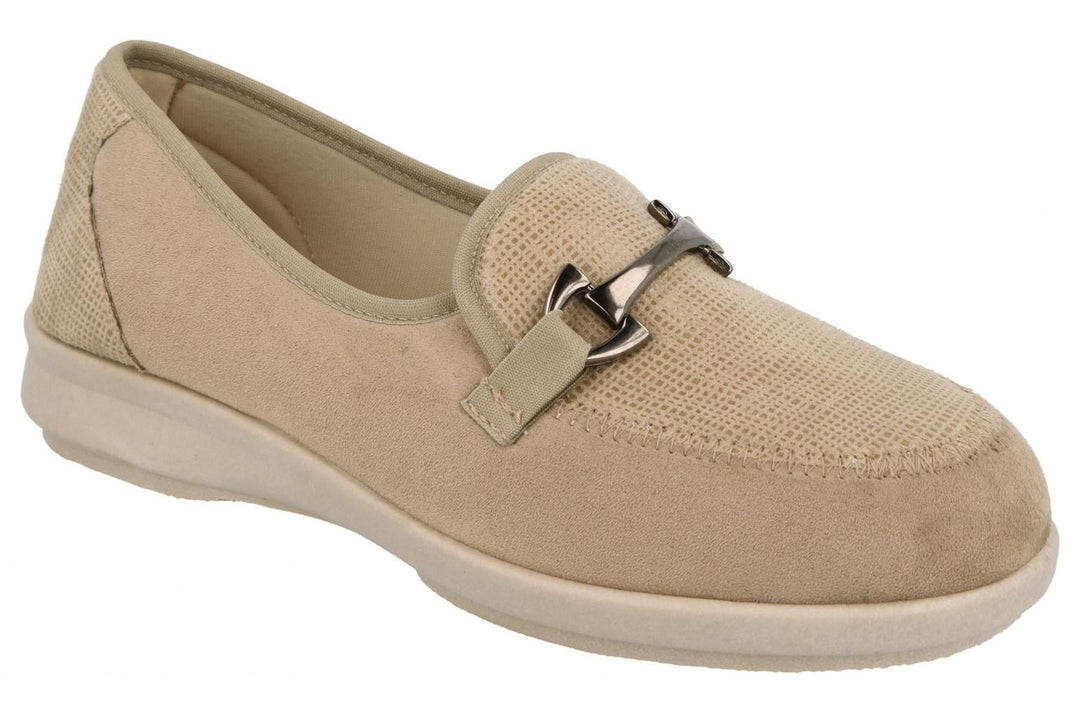 Womens Wide Fit DB Aster Vegan Shoes in Black Stretch - Image 13