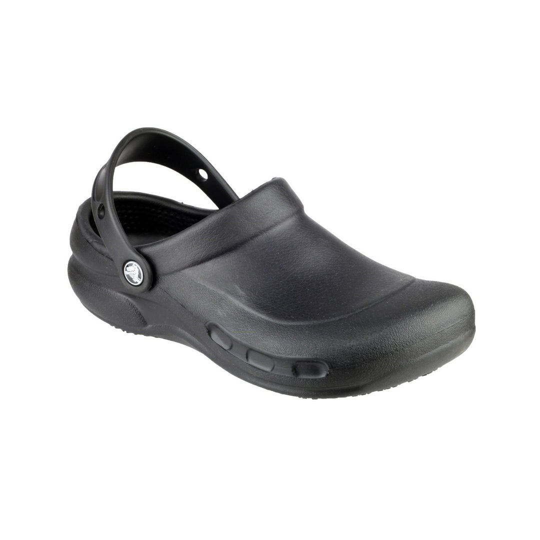 Men's Crocs 10075 Bistro Work Clog Sandals in Black - Image 3