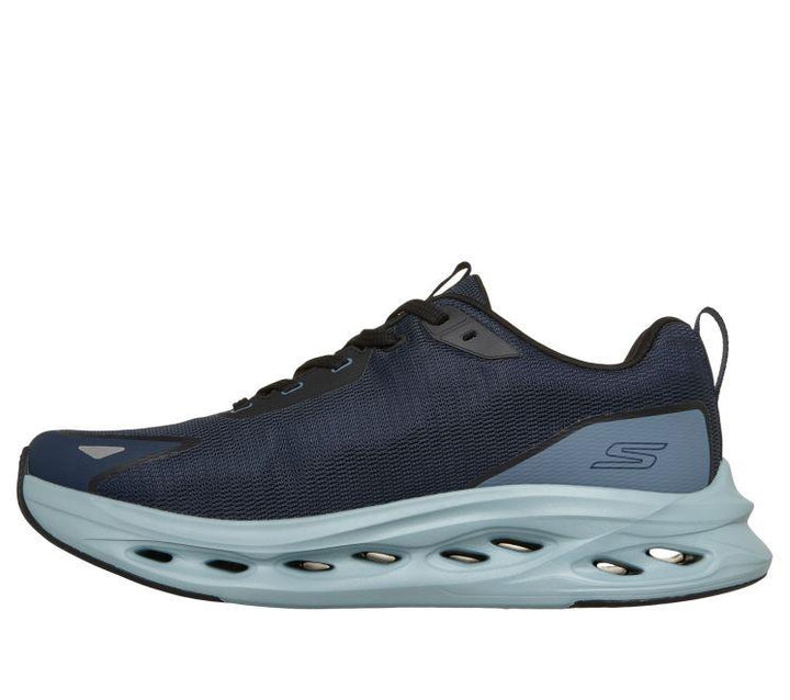 Men's Wide Fit Skechers 220417 Max Cushioning Glide Step Tukker Trainers in Navy/Blue - Image 1