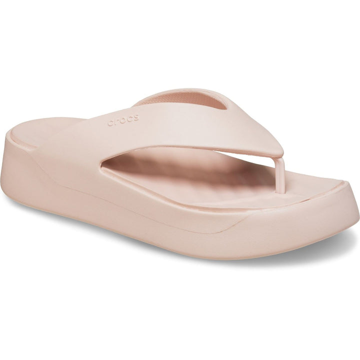 Women's Crocs 209410 Getaway Platform Flip Slippers in Black - Image 1