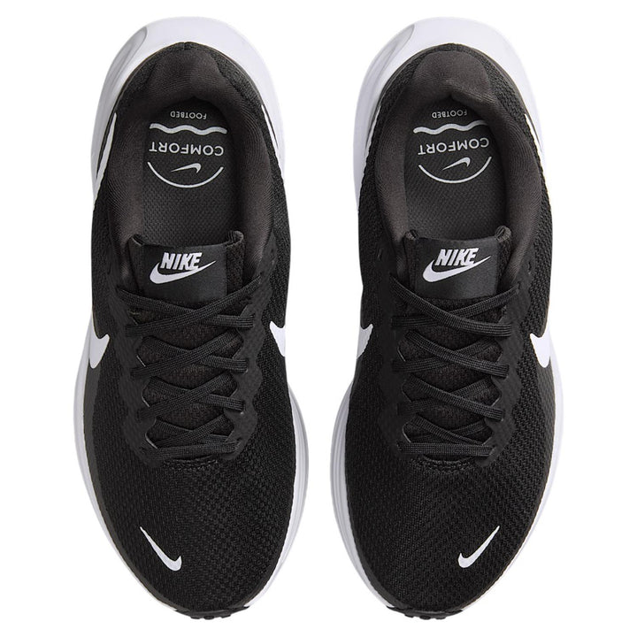 Women's Wide Fit Nike HQ1995-002 Revolution 8 Running Trainers in White/Black - Image 1