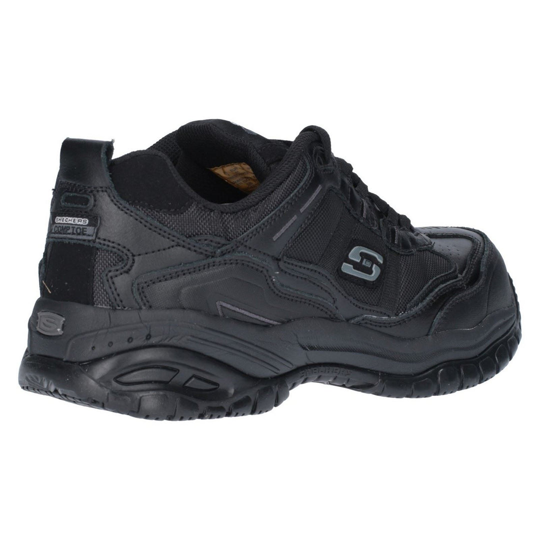 Men's Wide Fit Skechers 77013EC Soft Stride Grinnell Safety Trainers in Black - Image 5