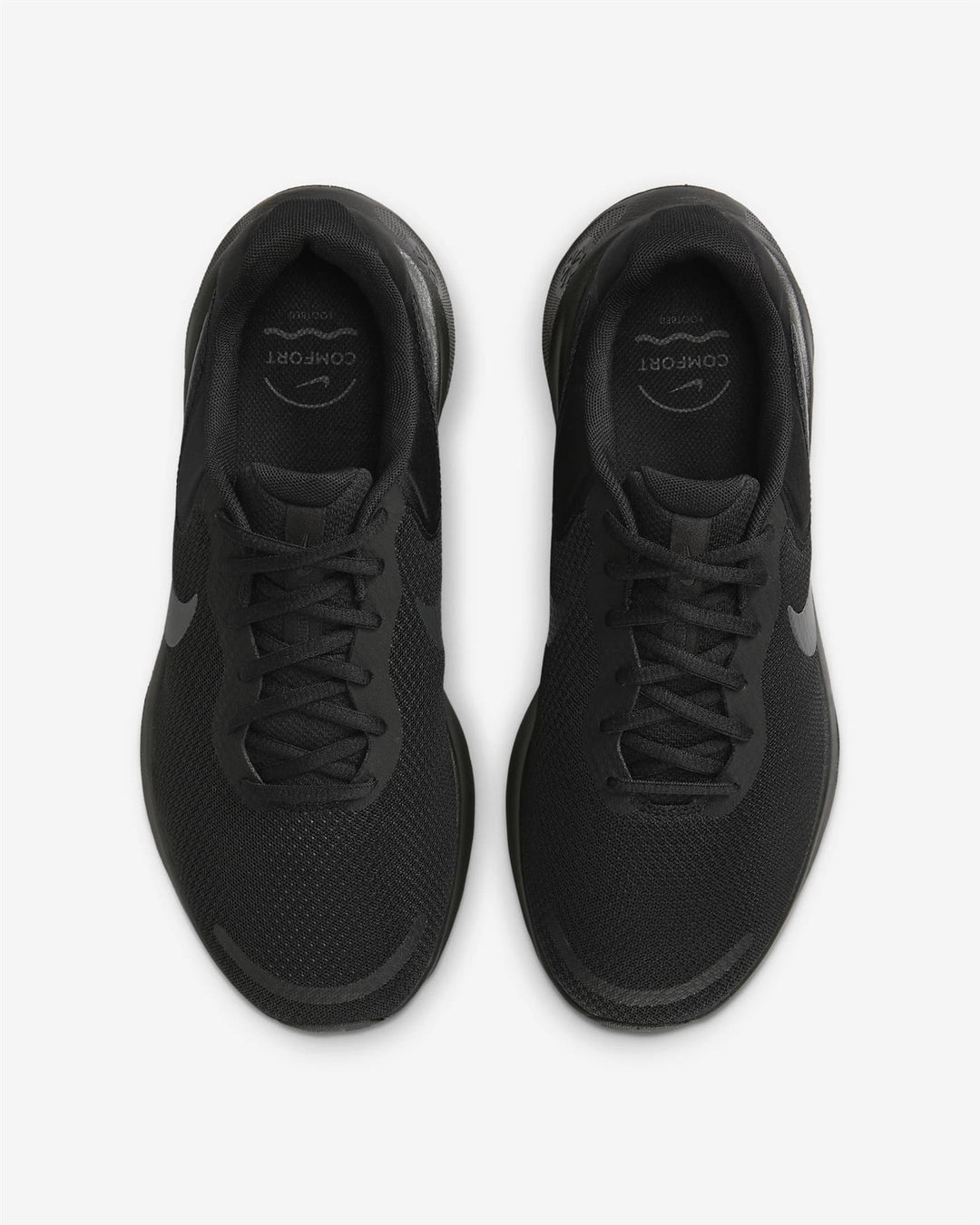 Men's Wide Fit Nike FB8501-001 Revolution 7 Running Trainers in Black - Image 7