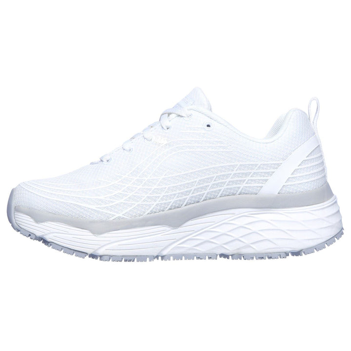 Women's Wide Fit Skechers 108016EC Max Cushioning Elite Sr Trainers in White - Image 1