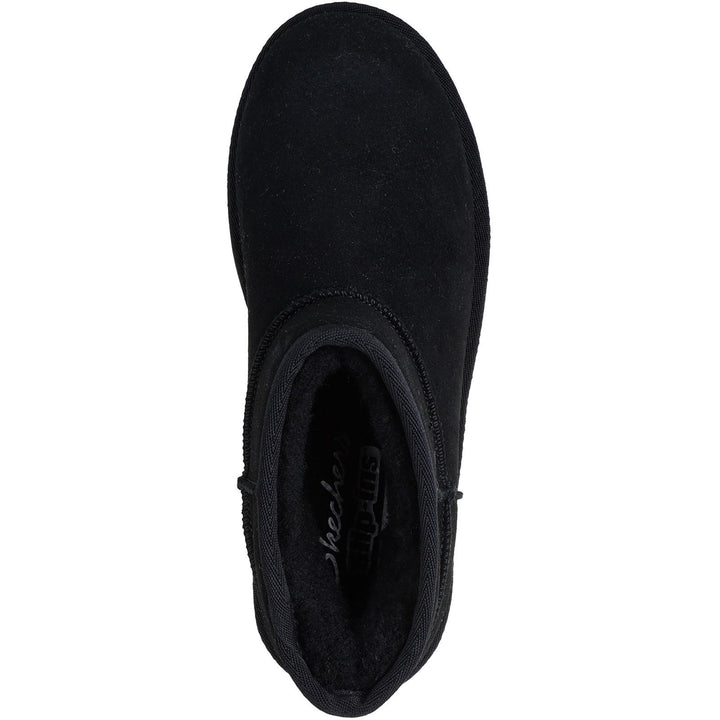 Women's Wide Fit Skechers 169143 Slip-ins Keep Cozy Boots in Black - Image 1