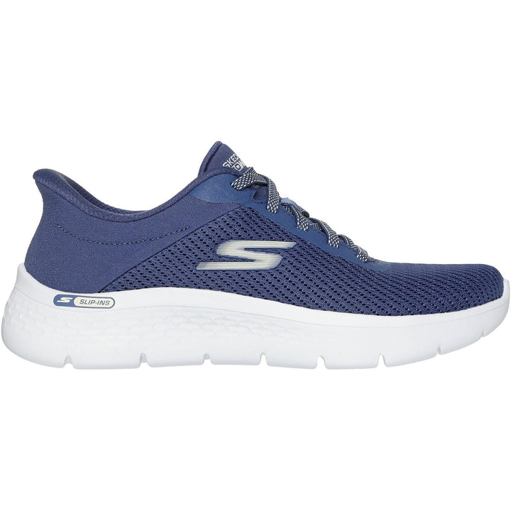 Women's Wide Fit Skechers 125516 Slip-ins Go Walk Flex Carla Trainers in Black - Image 1
