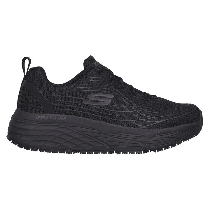 Women's Wide Fit Skechers 108016EC Max Cushioning Elite Sr Trainers -Black in Black - Image 1