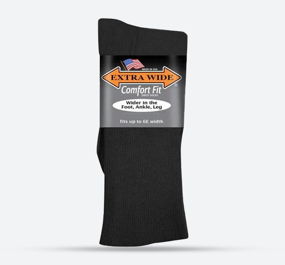 Mens Extra Wide 3801 Dress Socks in 12 UK-16 UK - Image 1
