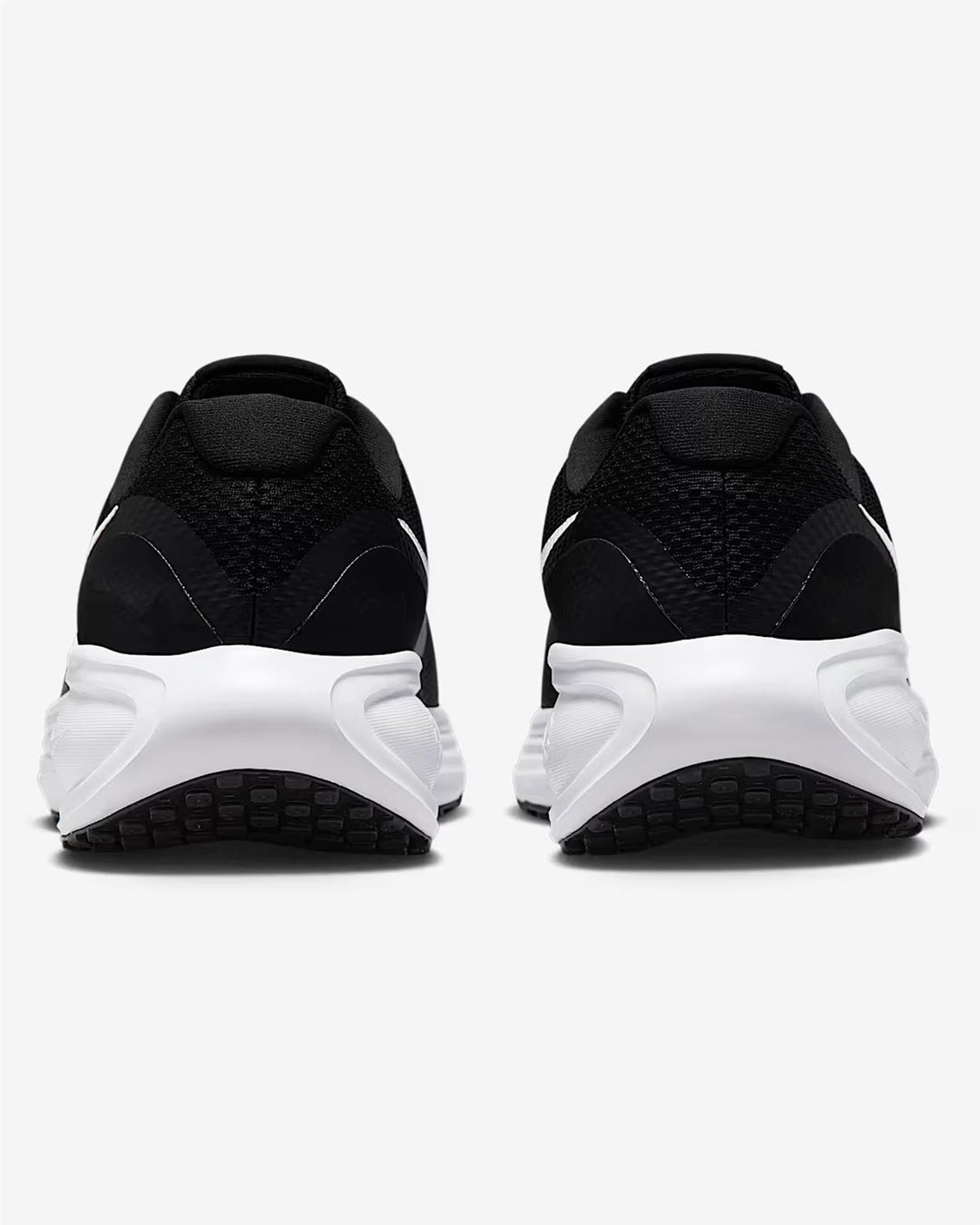 Men's Wide Fit Nike HQ1996-001 Revolution 8 Running Trainers in Black/White - Image 8