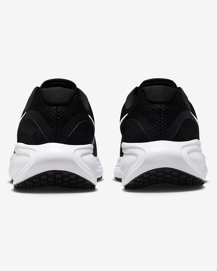 Men's Wide Fit Nike HQ1996-001 Revolution 8 Running Trainers in Black/White - Image 1