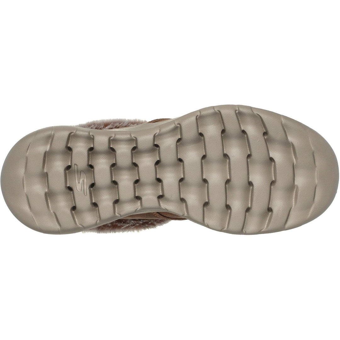 Women's Wide Fit Skechers 144803 Slip-ins On The Go Joy Cozy Charm Boots in Chestnut - Image 6