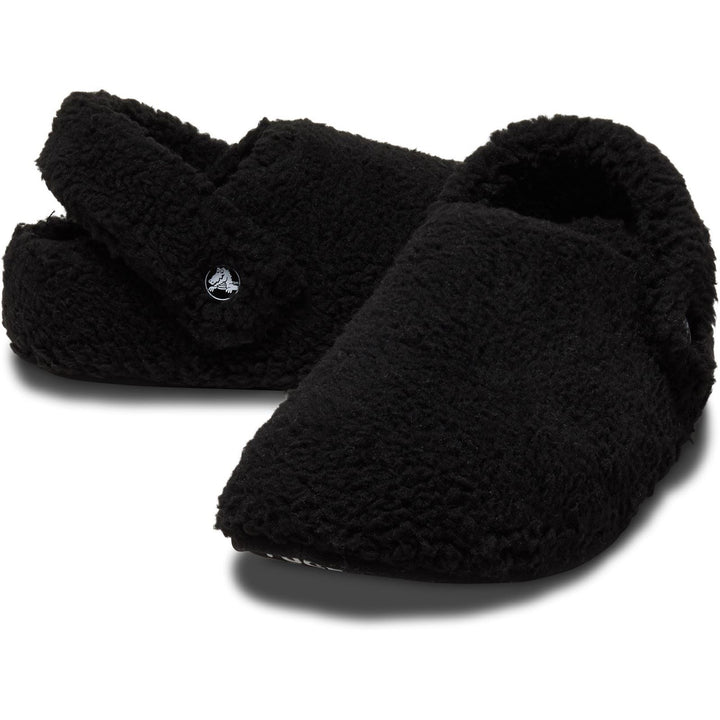 Women's Crocs 209386 Classic Cozzzy Slippers in Black - Image 1