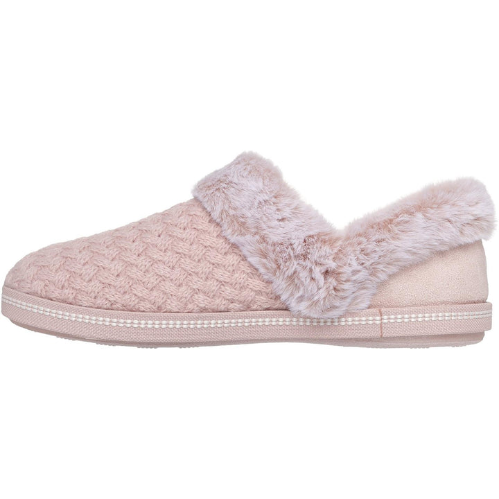 Women's Wide Fit Skechers 169041 Cozy Campfire Frosty Promise Slippers in Black - Image 1