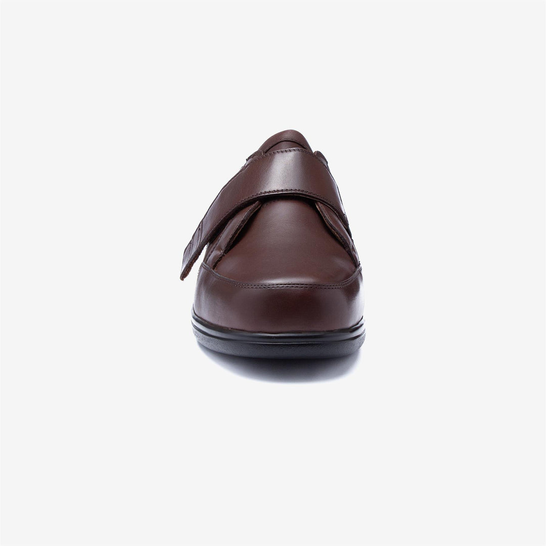 Mens Wide Fit Tredd Well Phoenix Velcro Shoes in Brown - Image 4