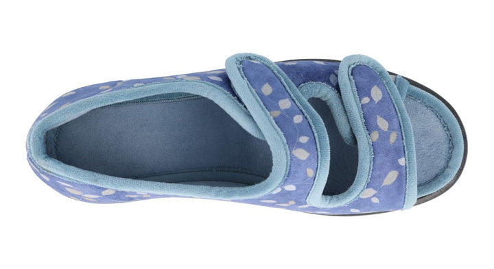 Women's Wide Fit DB Summer Slippers in Blue - Image 1