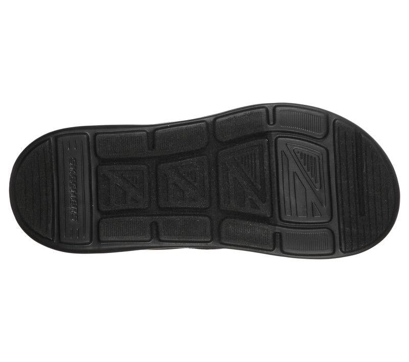 Men's Wide Fit Skechers 204383 Relaxed Fit Sargo Point Vista Flip Flops in Black - Image 5